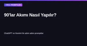 90lar akımı yapay zeka prompt kapak görseli - komutly
