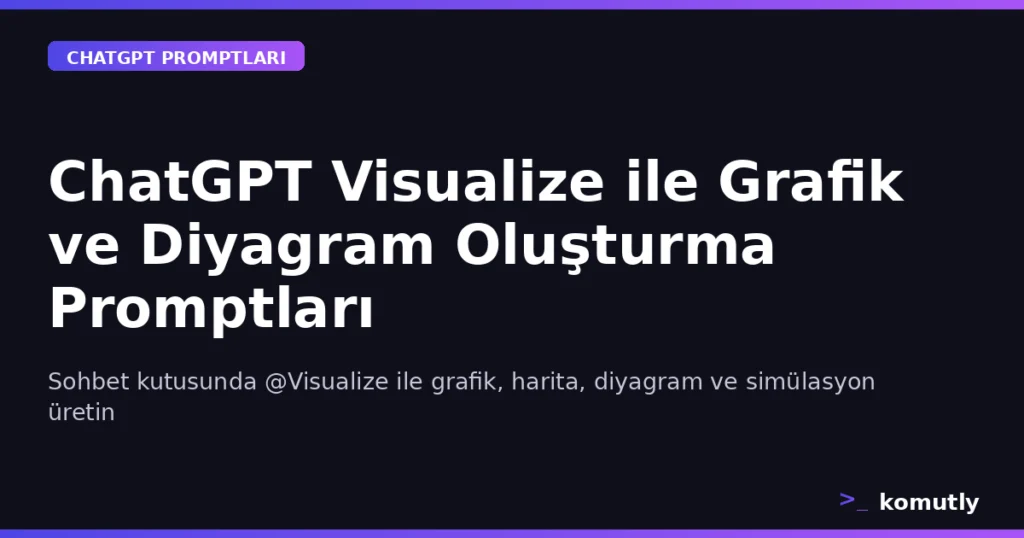 ChatGPT Visualize ile grafik ve diyagram oluşturma promptları kapak görseli
