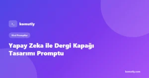 Yapay zeka ile dergi kapağı tasarımı promptu kapak görseli
