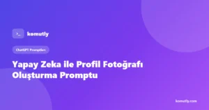 Yapay zeka ile profil fotoğrafı oluşturma promptu kapak görseli