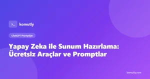 Yapay zeka ile sunum hazırlama rehberi kapak görseli