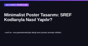 Midjourney SREF kodlarıyla minimalist poster tasarımı rehberi kapak görseli