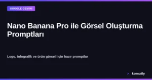 Google Gemini Nano Banana Pro ile görsel oluşturma promptları kapak görseli