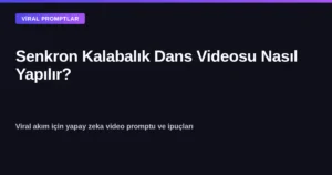 Yapay zeka ile senkron kalabalık dans videosu oluşturma promptu kapak görseli