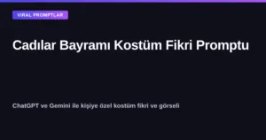 ChatGPT ve Gemini ile Cadılar Bayramı kostüm fikri oluşturma promptu kapak görseli